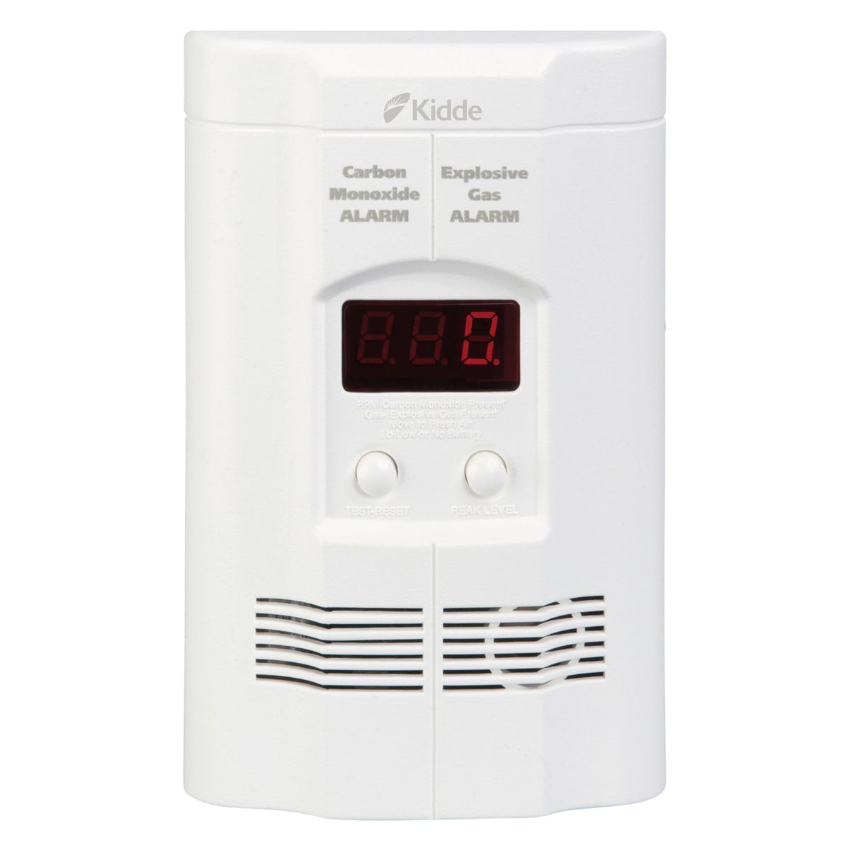 Carbon Monoxide & Explosive Gas Detector, Plug-in with Battery Backup B730