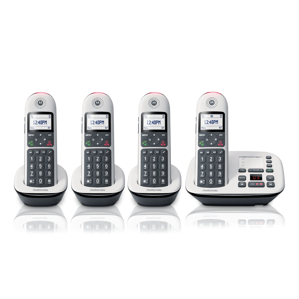 Digital Cordless Telephone with Answering Machine 4 Handsets DECT 6.0 A98255