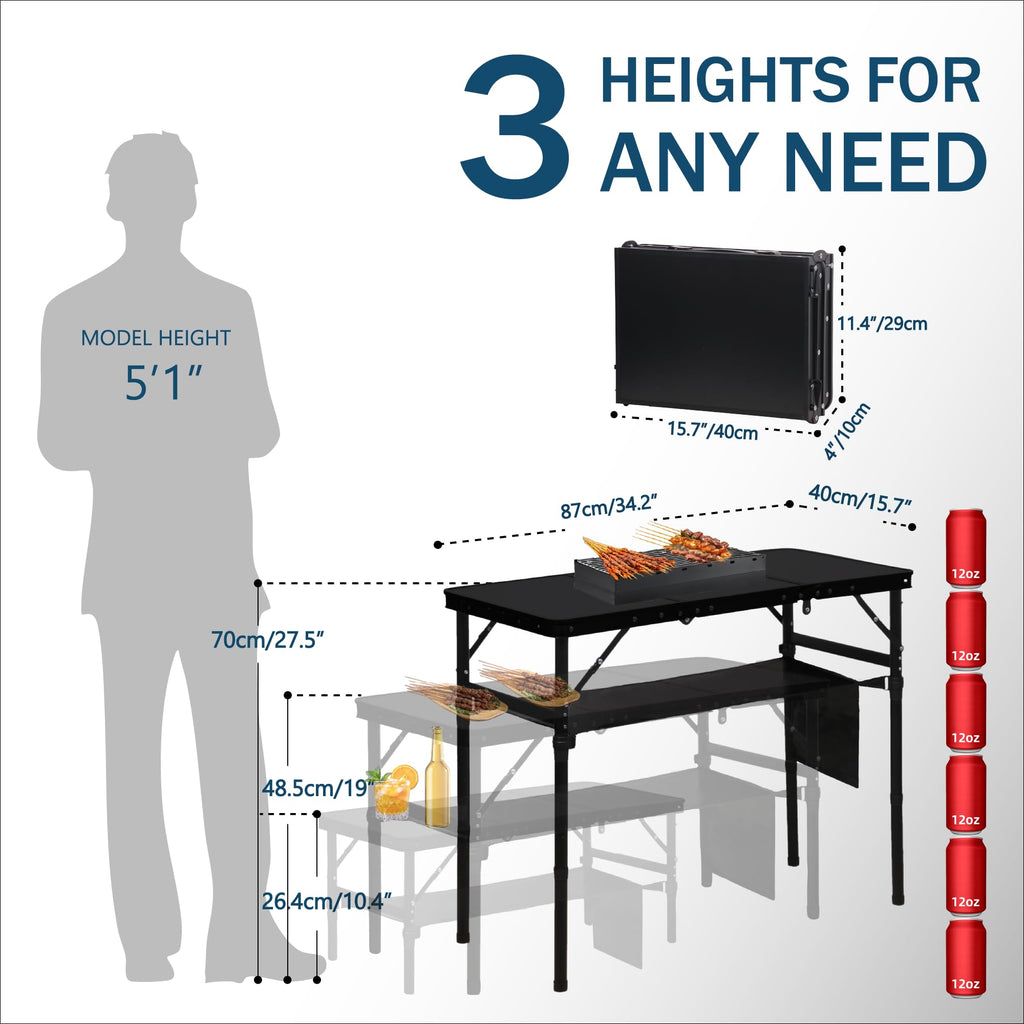 3 ft Folding Camping Table M7724