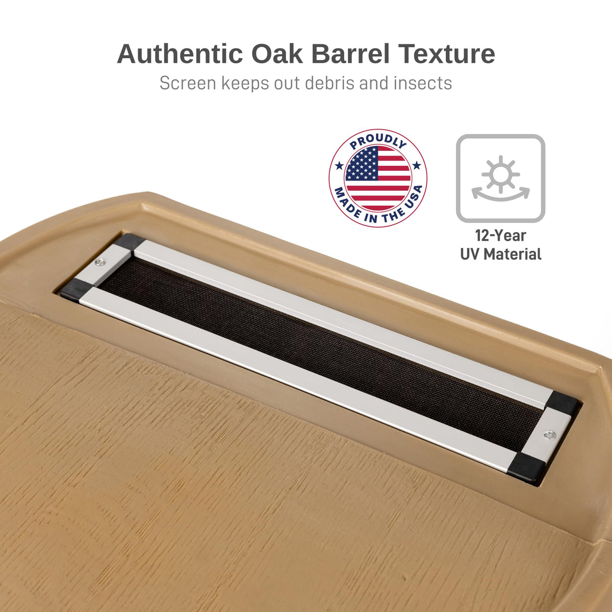50-Gallon Rain Water Collection Barrel with Brass Spigot Q25055