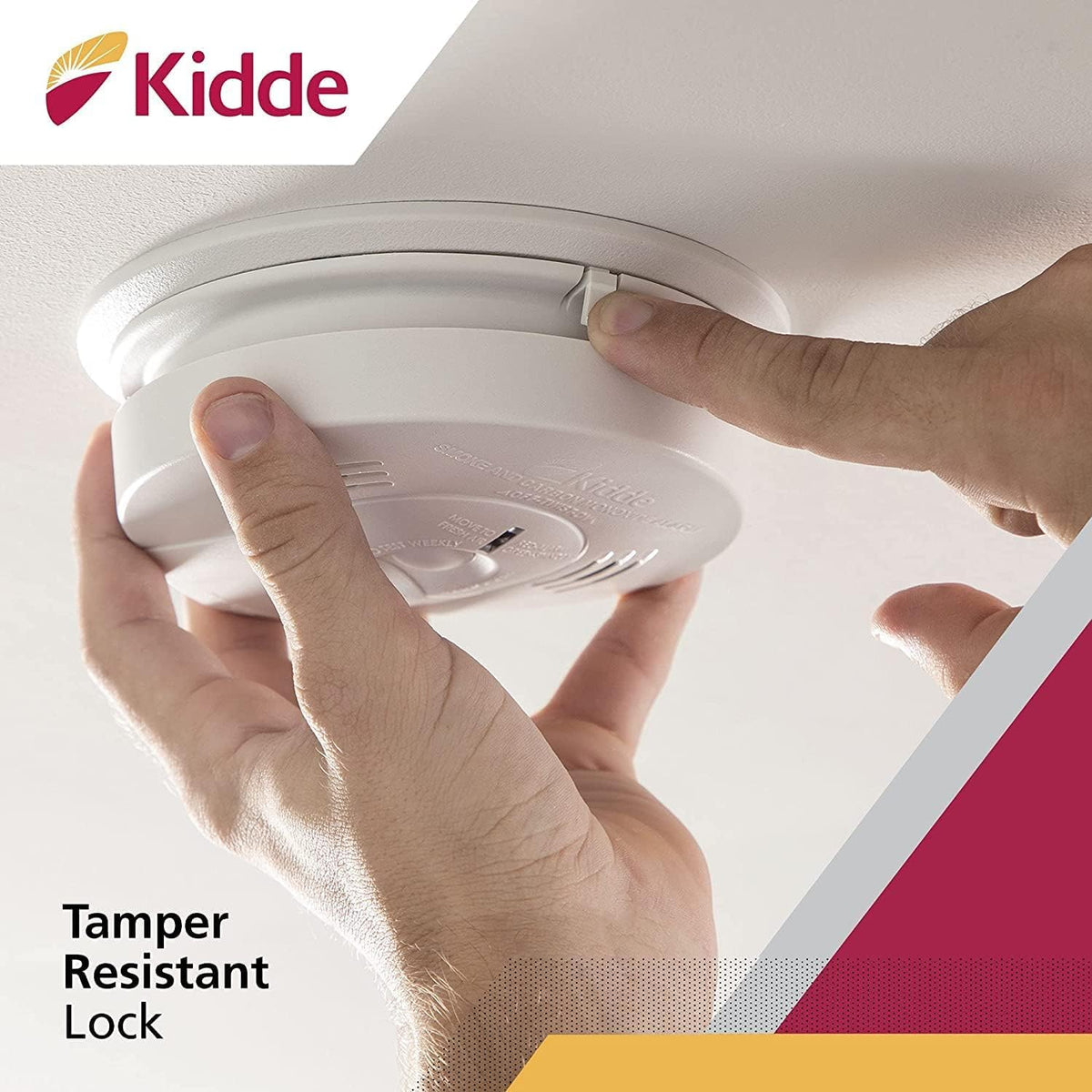 Hardwired Smoke & Carbon Monoxide Detector with Battery Backup, Pack of 2 S1962