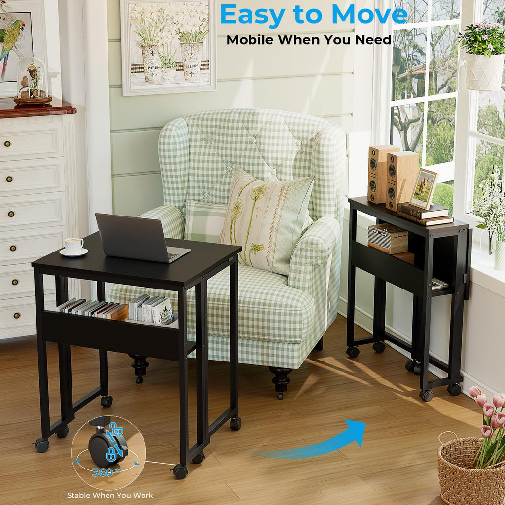 Folding Desk with Wheels V192865