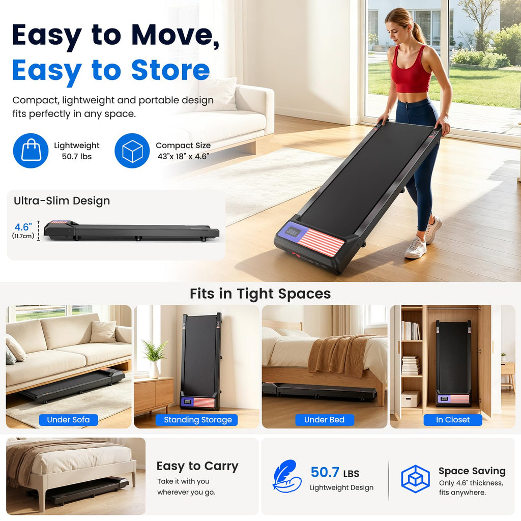 2.5HP Under Desk Treadmill with 8% Incline P67975