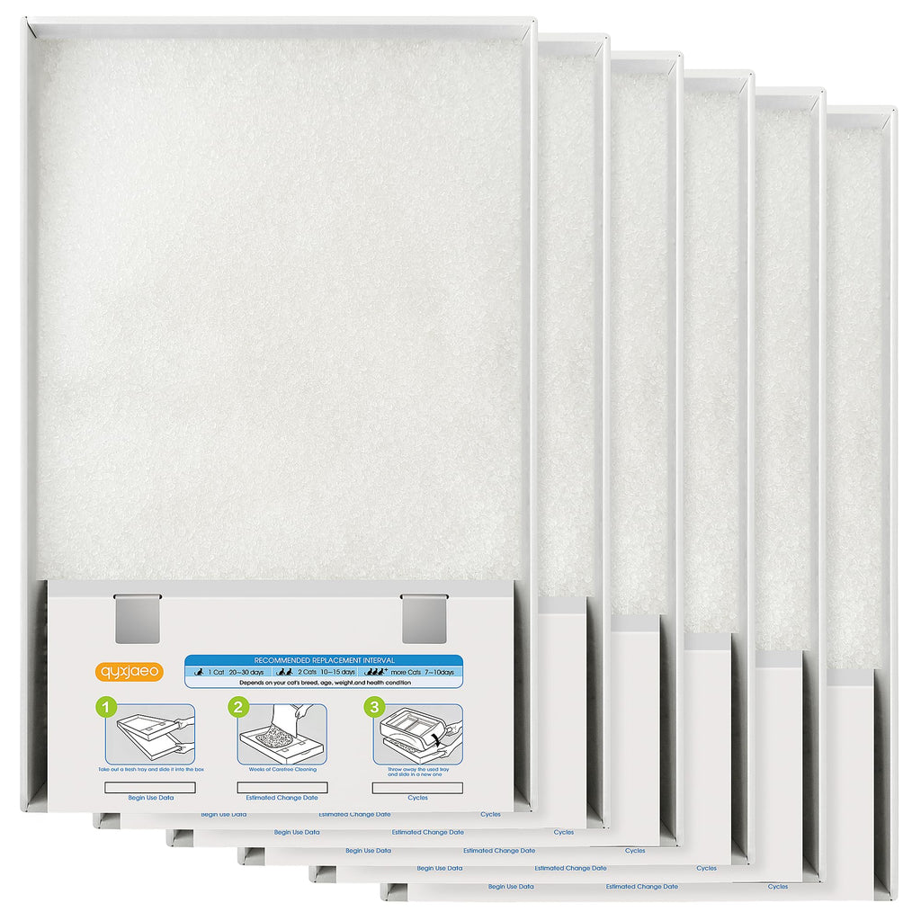 Crystal Cat Litter Tray Refill White 6-Pack V942451