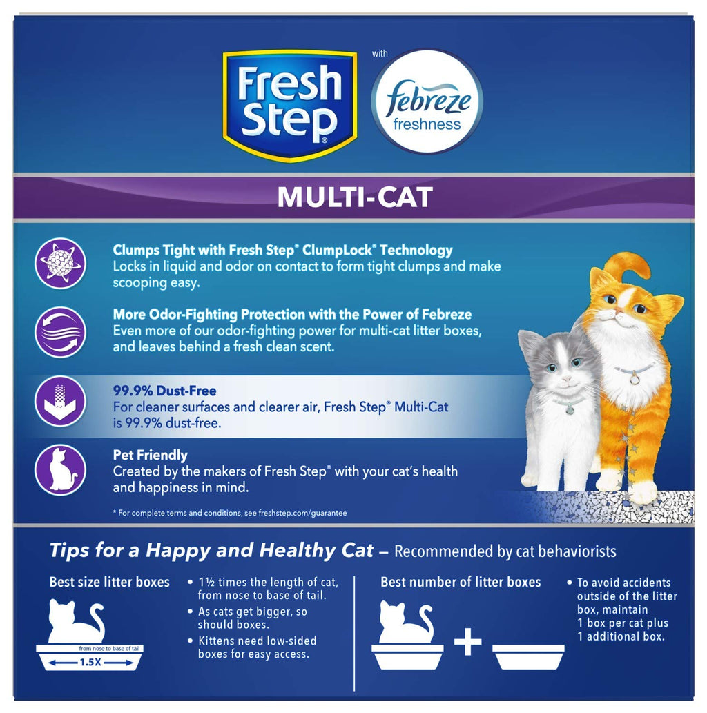 Clumping Cat Litter Multi-Cat Odor Control 14 lbs Pack of 2 Y83042