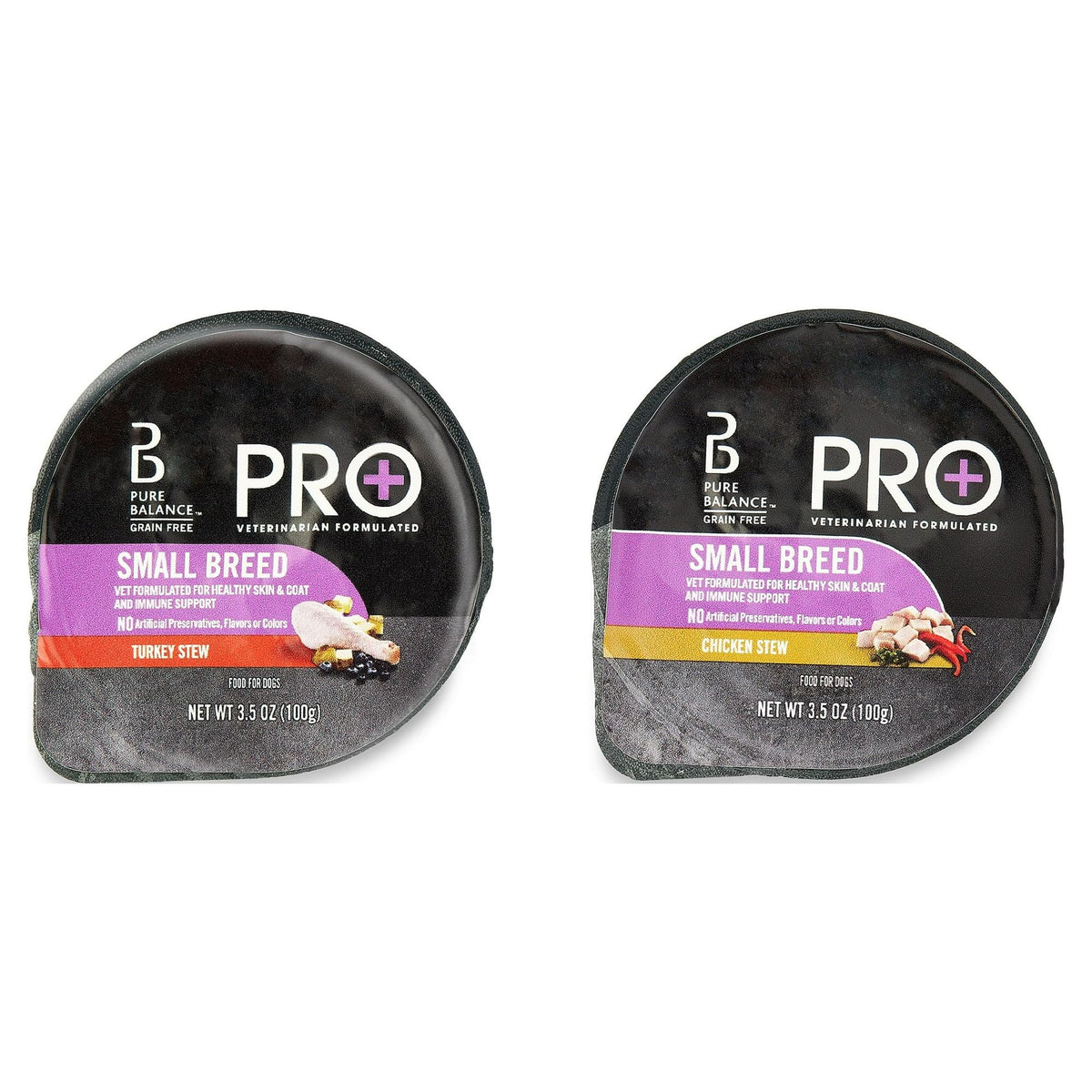 Turkey Stew & Chicken Stew Grain-Free Wet Dog Food 3.5 oz Cups D7203