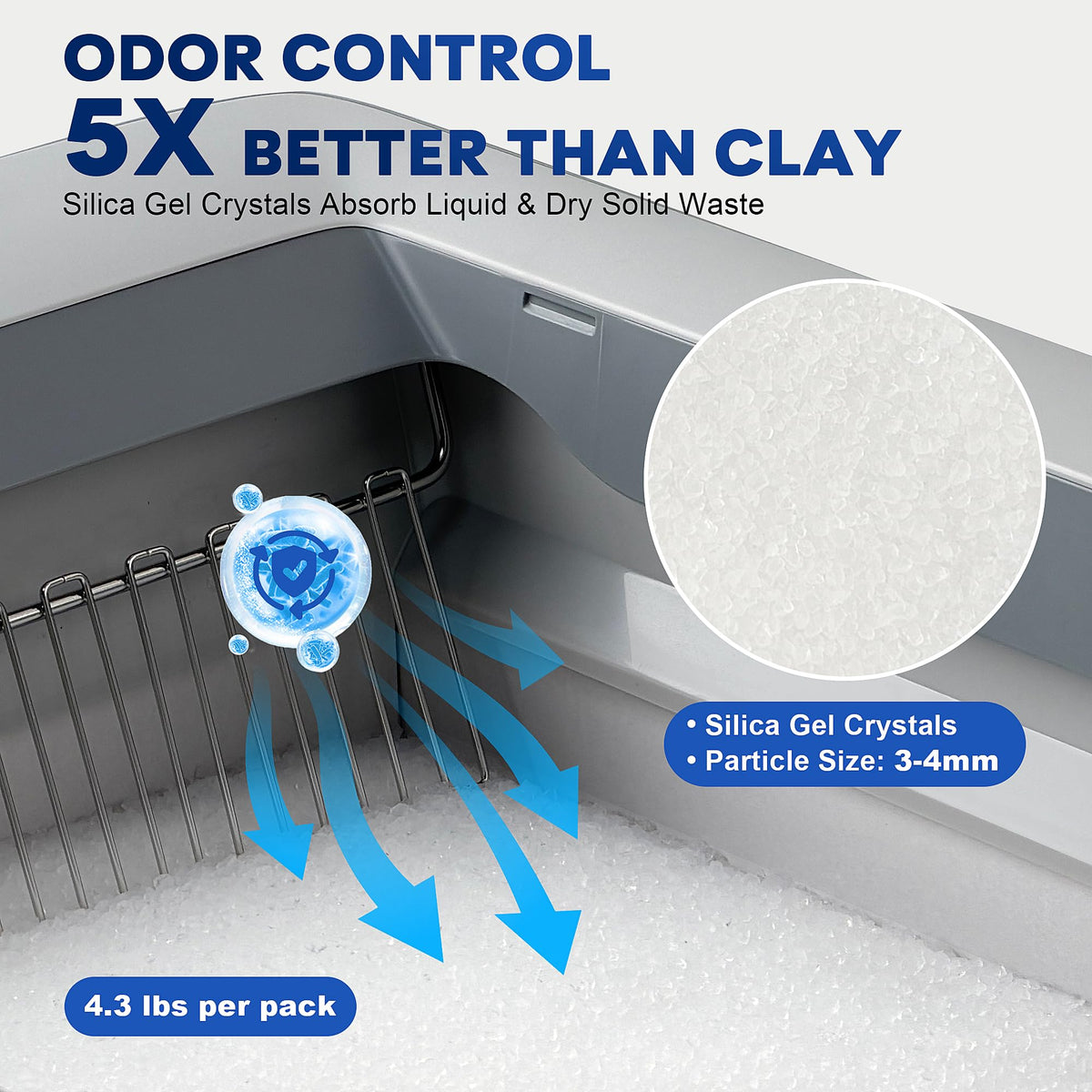 Crystal Cat Litter Tray Refill White 6-Pack V942451