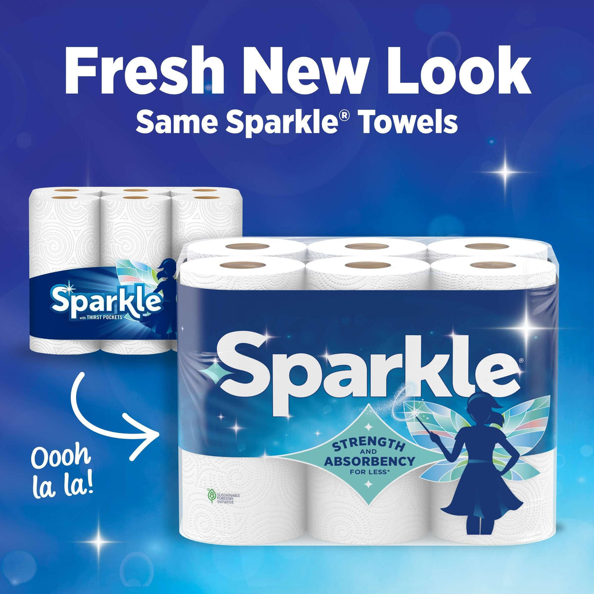 2-Ply Paper Towels, 6 Double Rolls I21855
