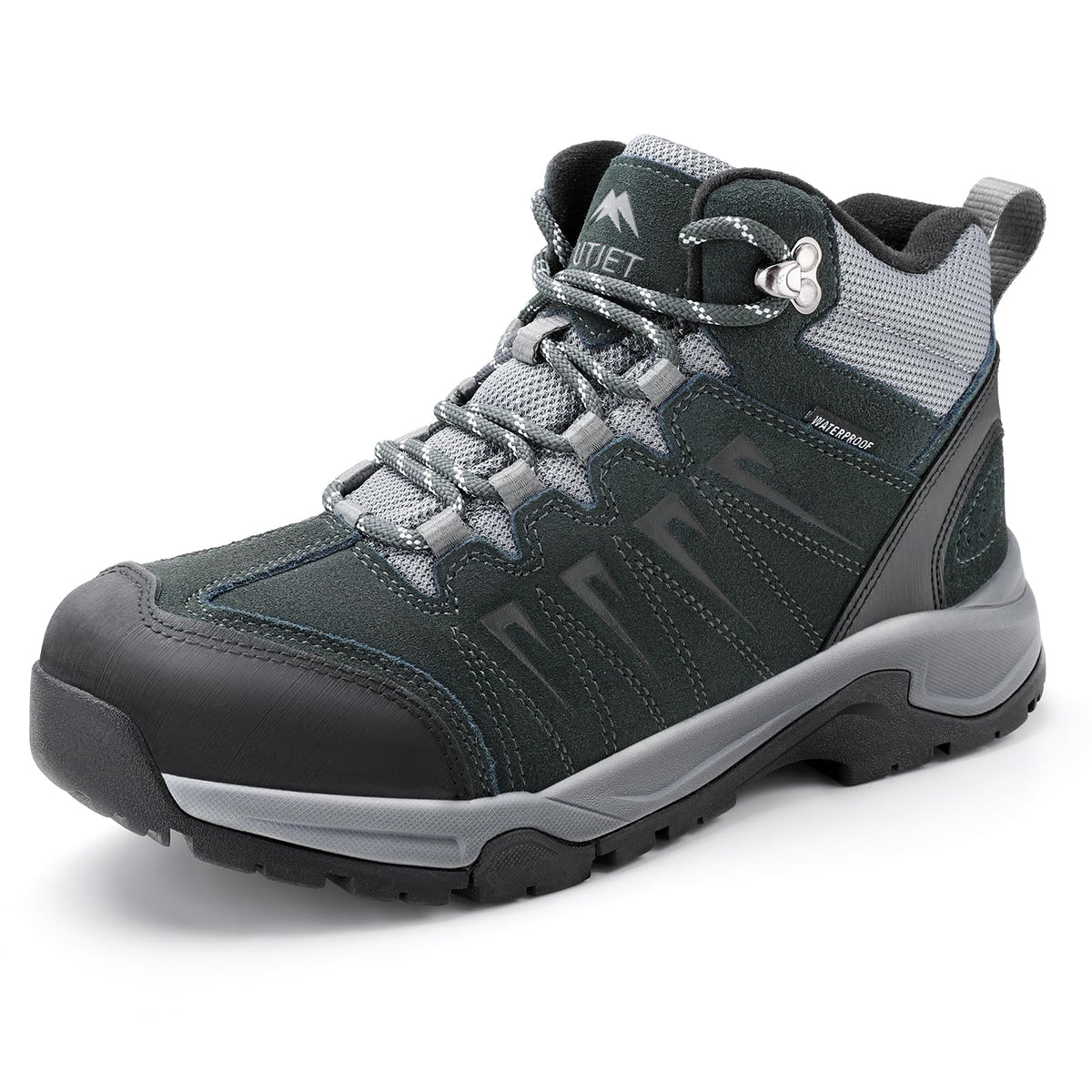 Waterproof Lightweight Leather Mid Ankle Hiking Boots G972276