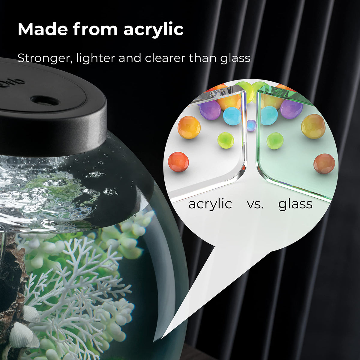 15 Acrylic Aquarium with White LED Lights Z37131
