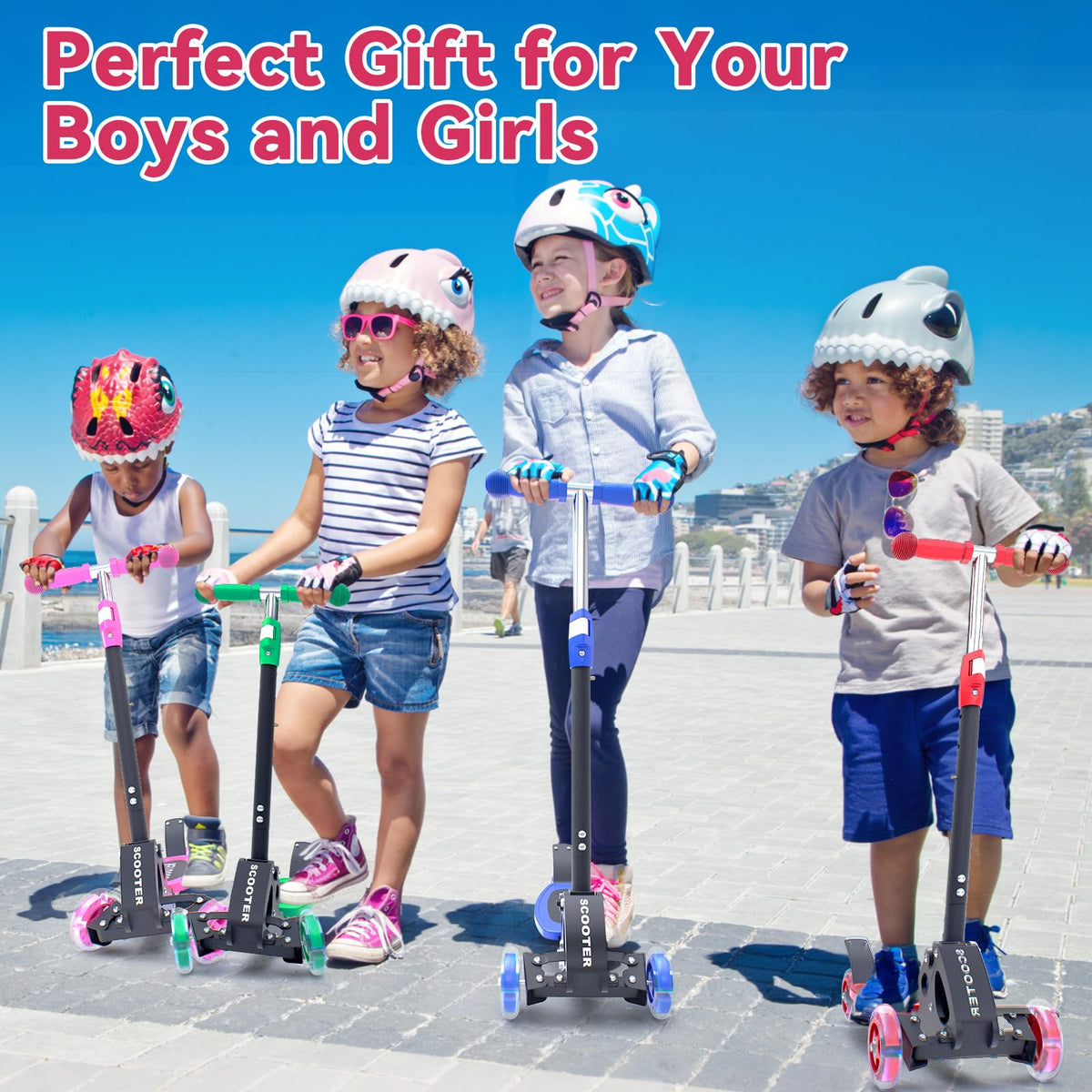 3 Wheel Kids Scooter with LED Light Up W997