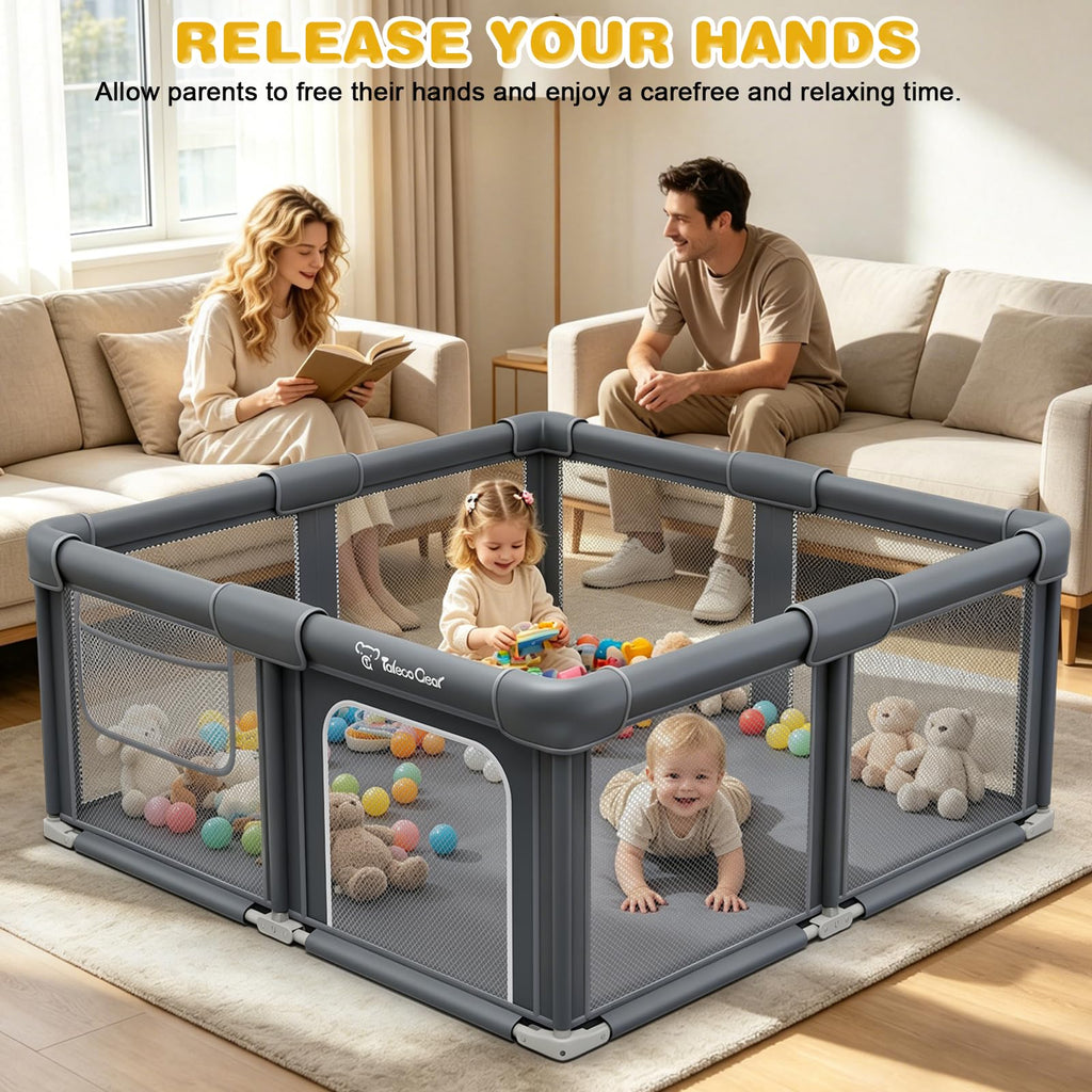 Foldable Baby Playpen with Mat G46949