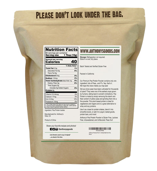2 lb Plant Based Gluten Free Vegan Pea Protein N9415
