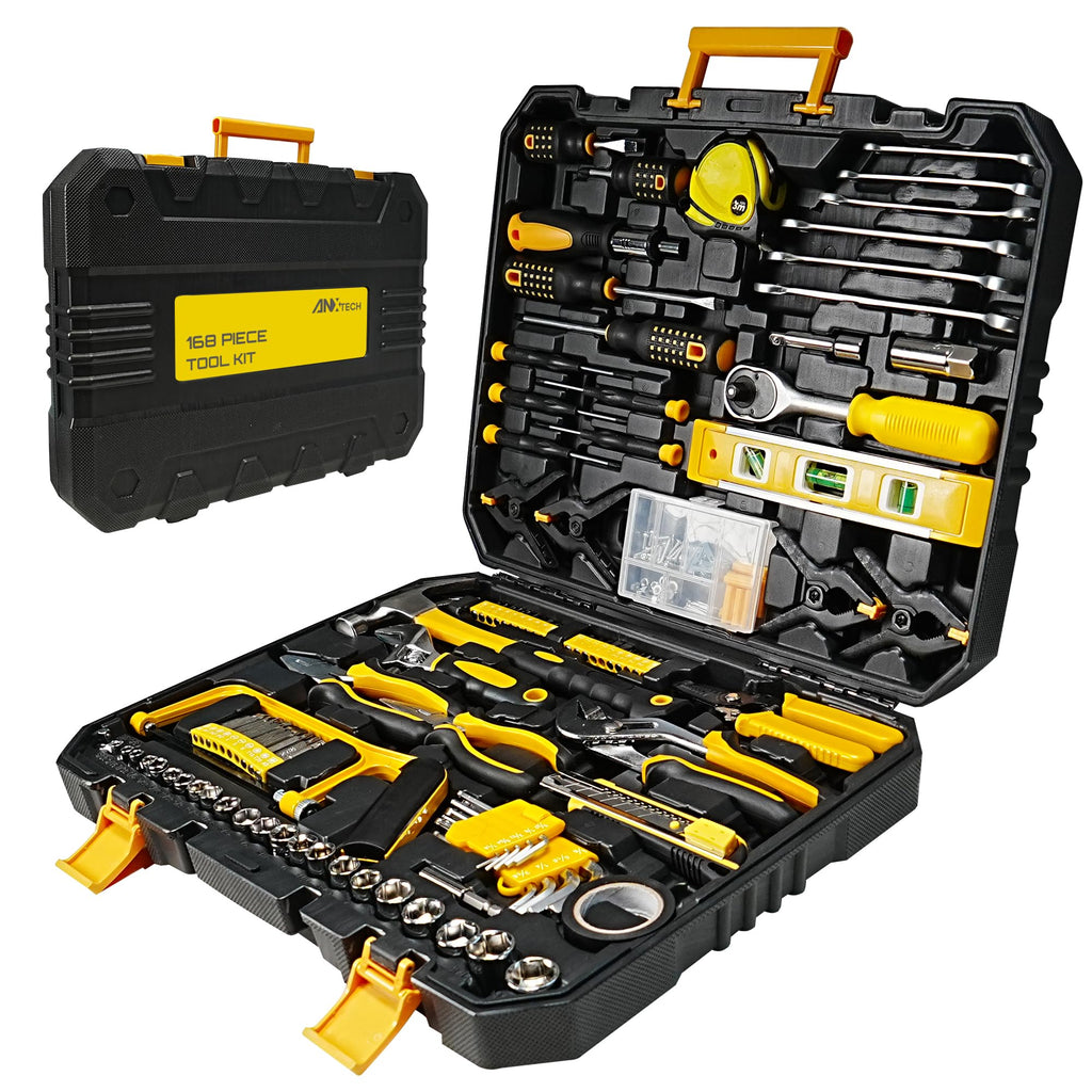168-Piece Tool Set with Screwdrivers Ratchet Wrenches W11130