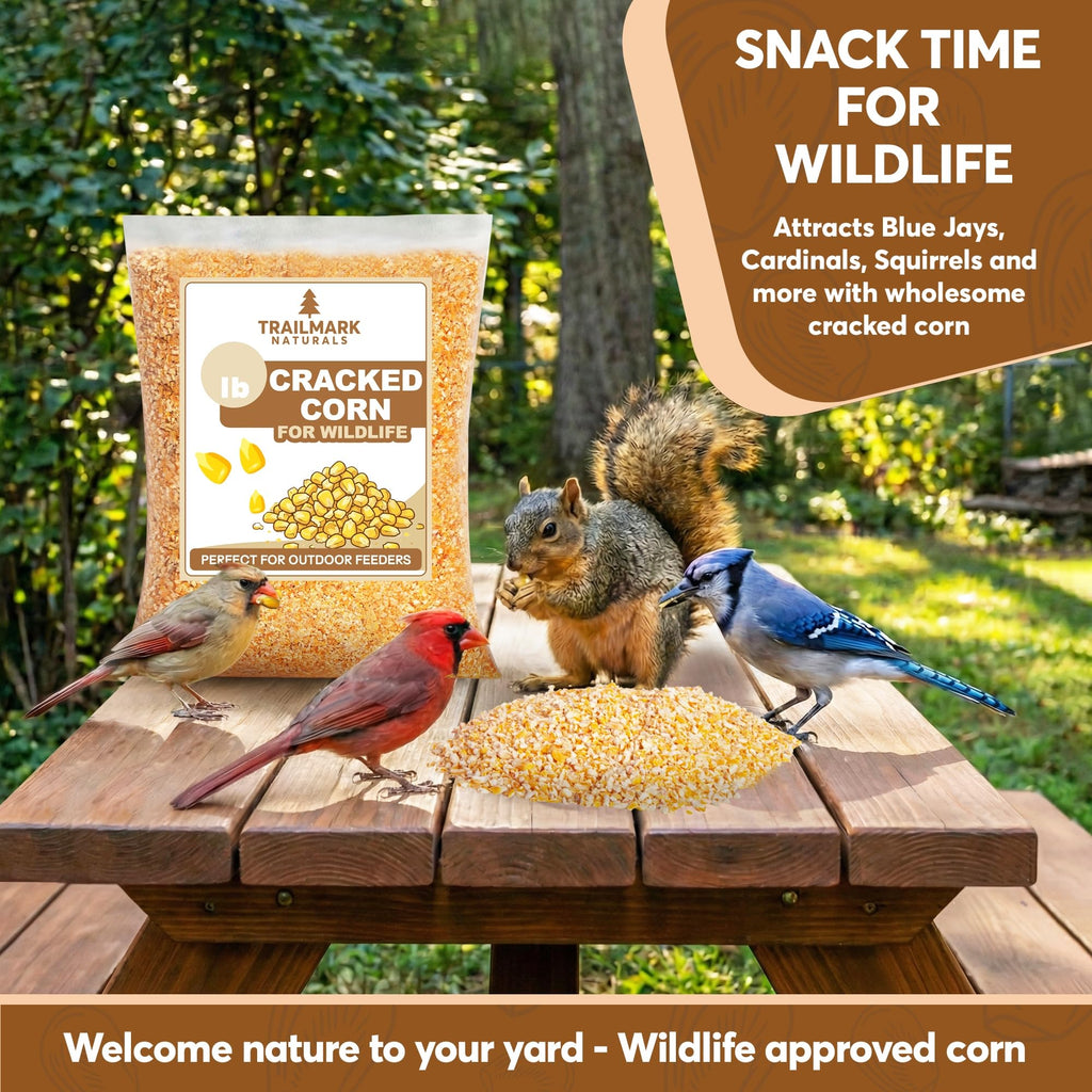 Cracked Corn 20 lb Bird Seed & Wildlife Feed D53821