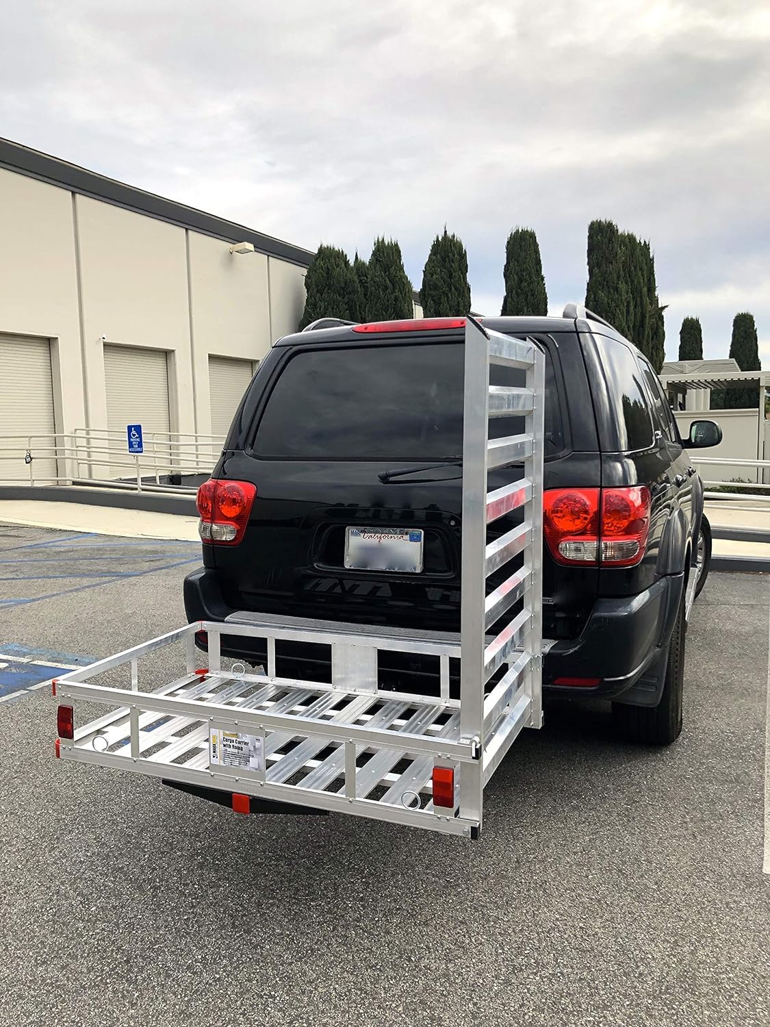 Aluminum Hitch Mount Wheelchair Carrier with 47" Ramp M3985