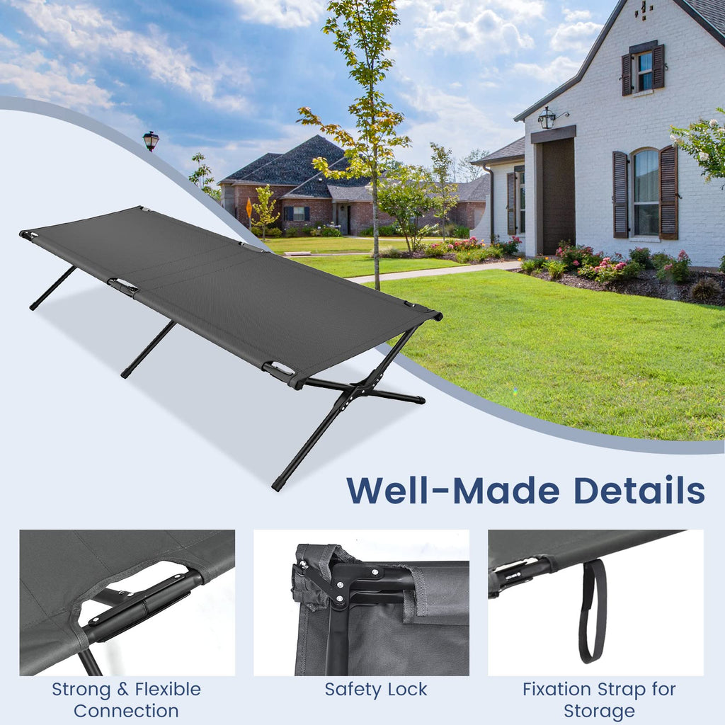 Folding Camping Cot with Carrying Bag J1806