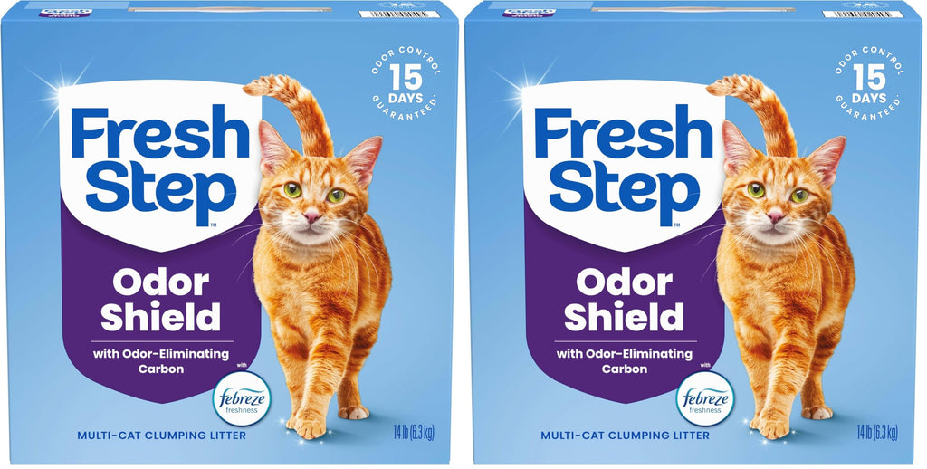 Clumping Cat Litter Multi-Cat Odor Control 14 lbs Pack of 2 Y83042