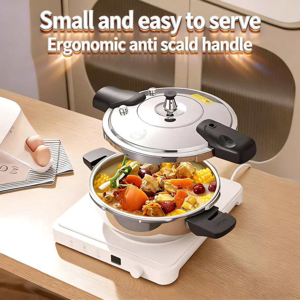 2.3L 304 Stainless Steel Mini Pressure Cooker G56314