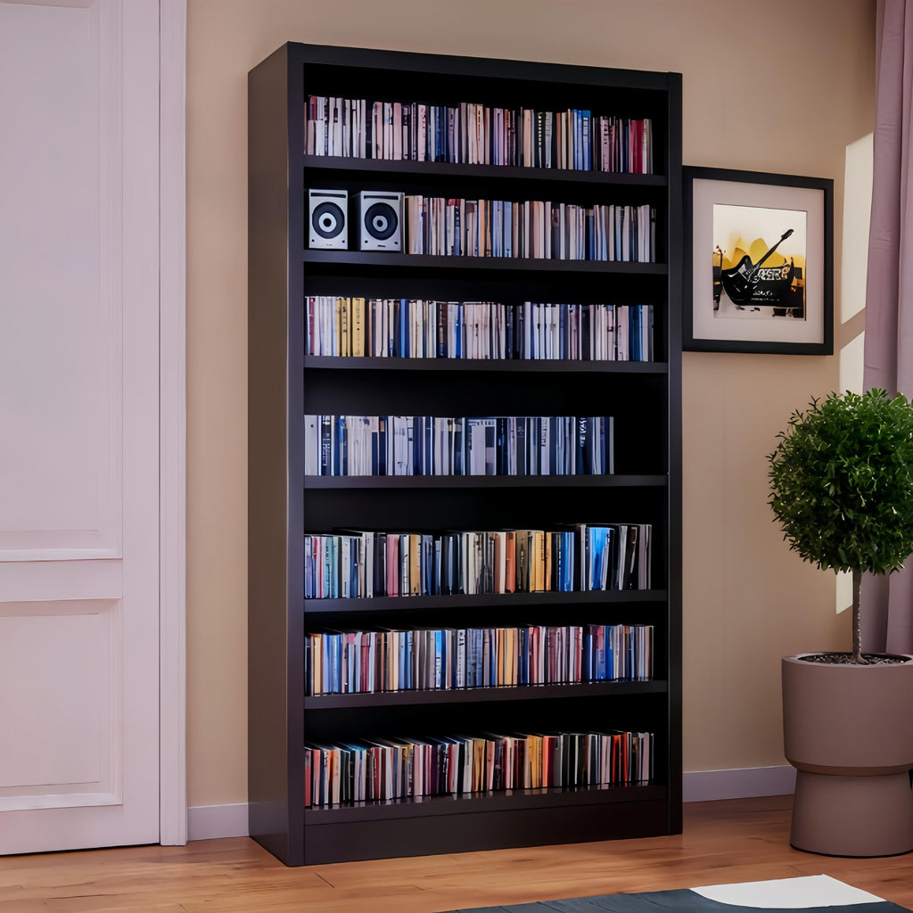 55" Metal Media Storage Cabinet with 6 Adjustable Shelves U637250