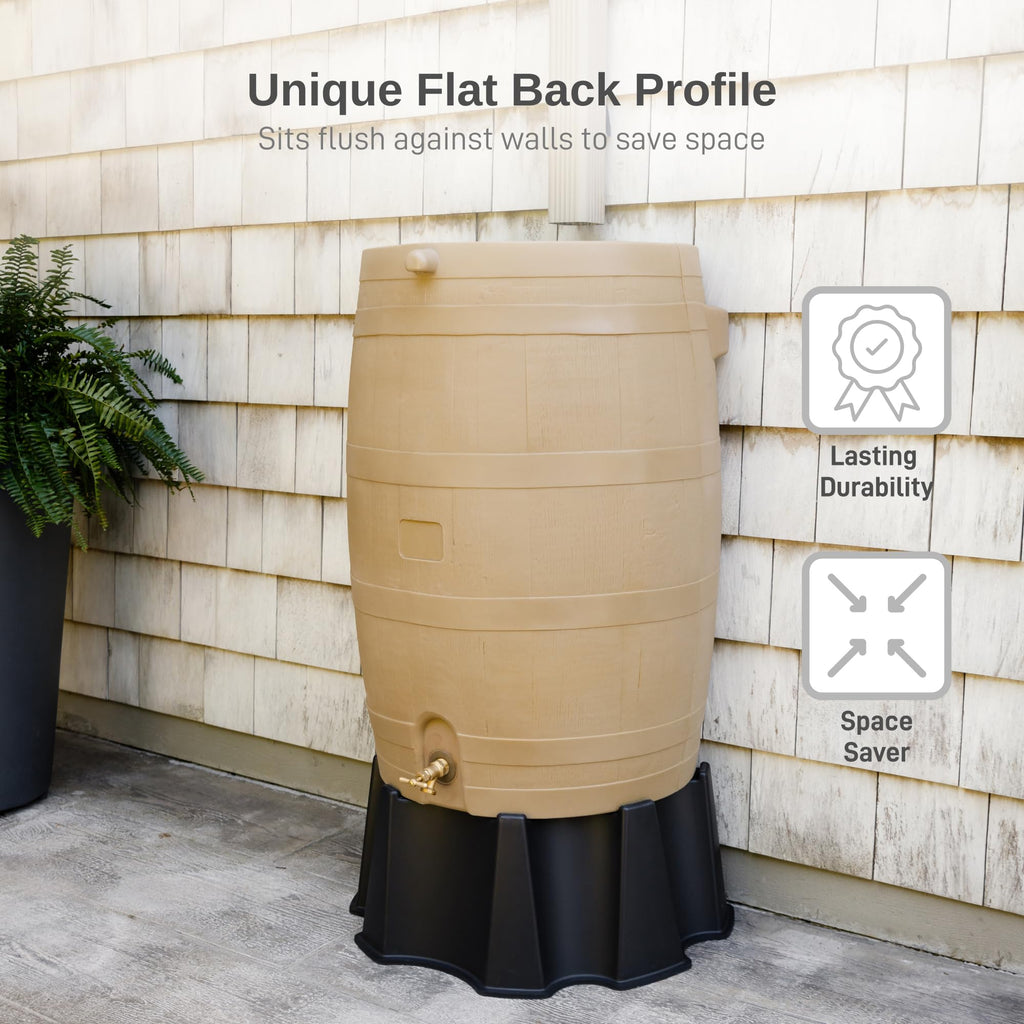 50-Gallon Rain Water Collection Barrel with Brass Spigot Q25055