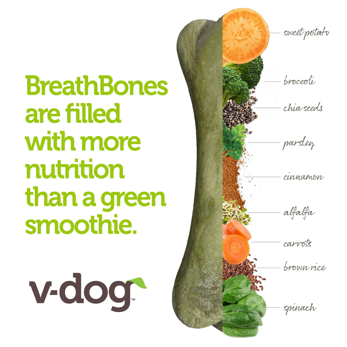 Vegan Dental Dog Bones 8 Ounces I5162