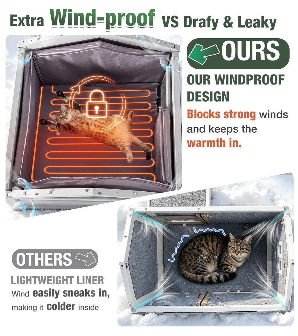 Large 2 Story Heated Cat House A882