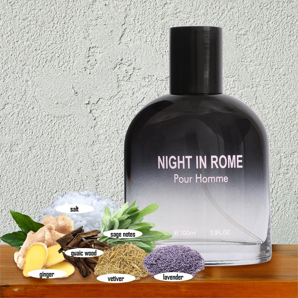 Eau de Toilette for Men with Ginger, Sage & Vetiver 100ml Y1774