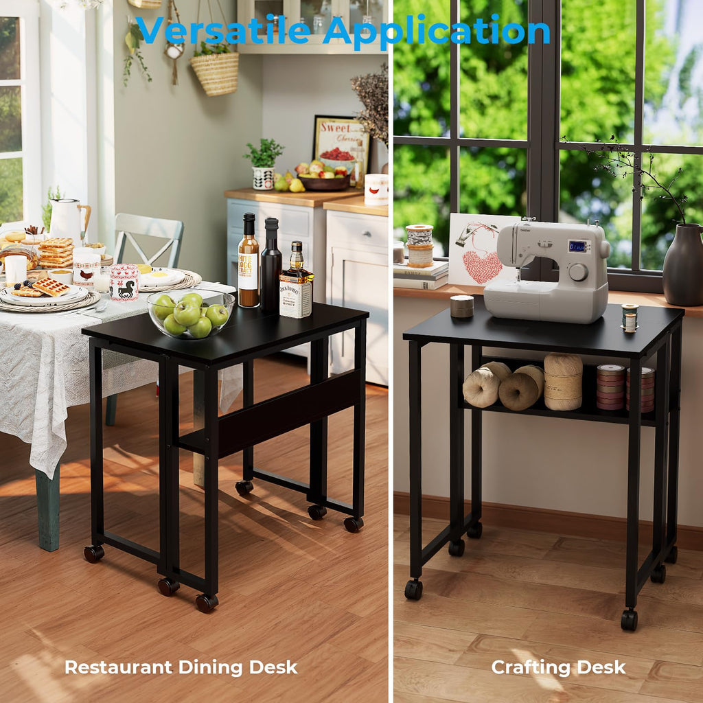 Folding Desk with Wheels V192865