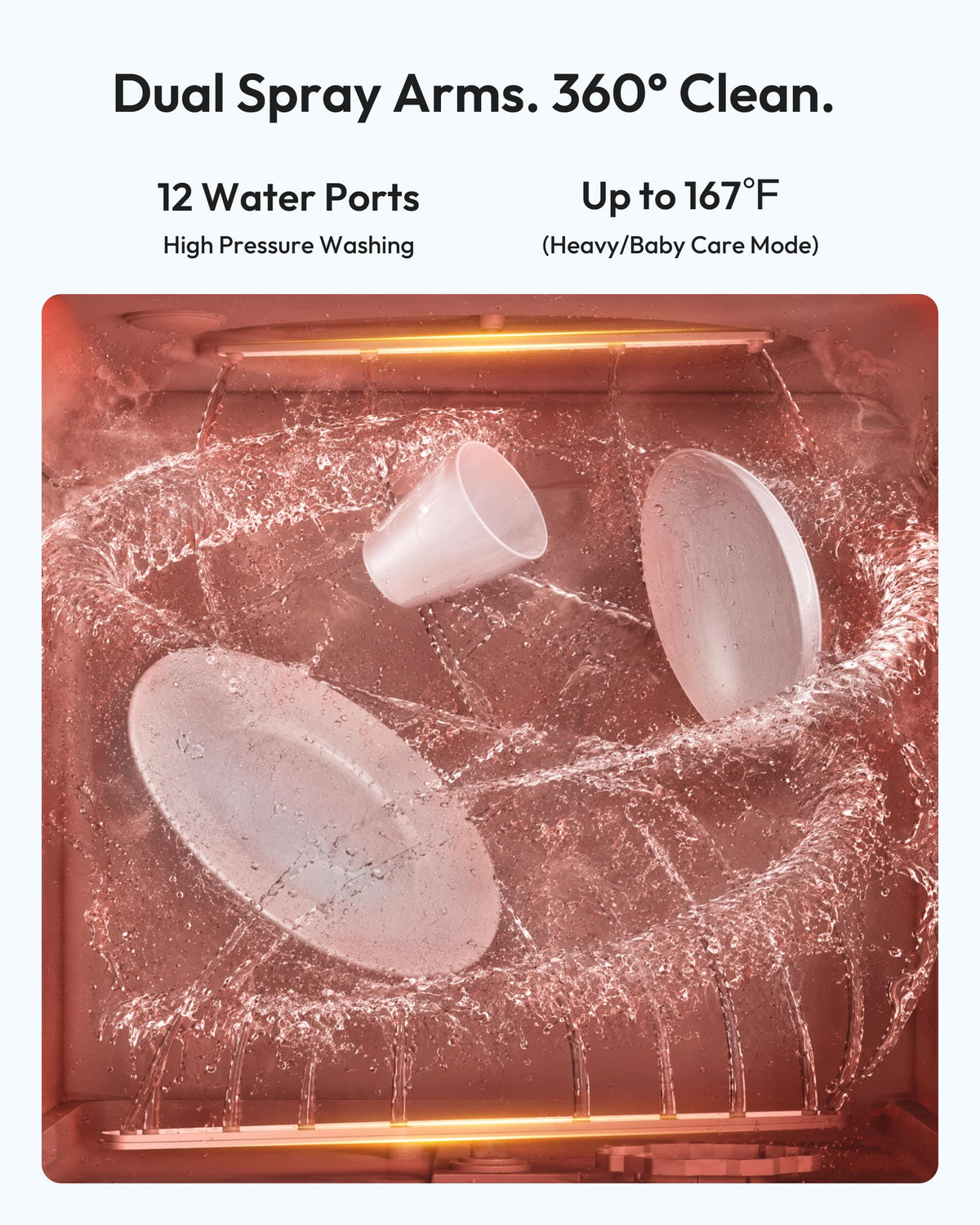 Countertop Dishwasher Portable with 5L Tank K96537