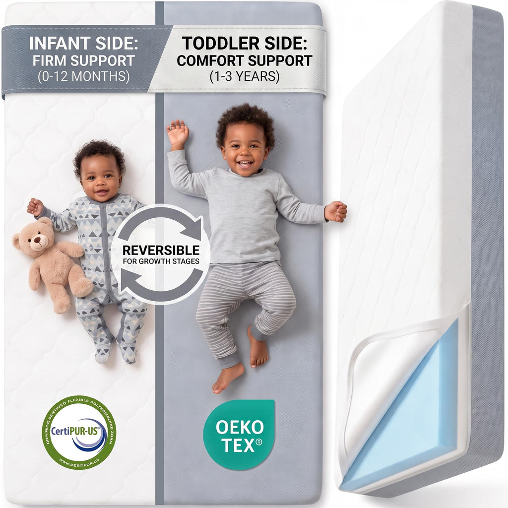 Dual Sided Memory Foam Baby Crib Mattress Z48269
