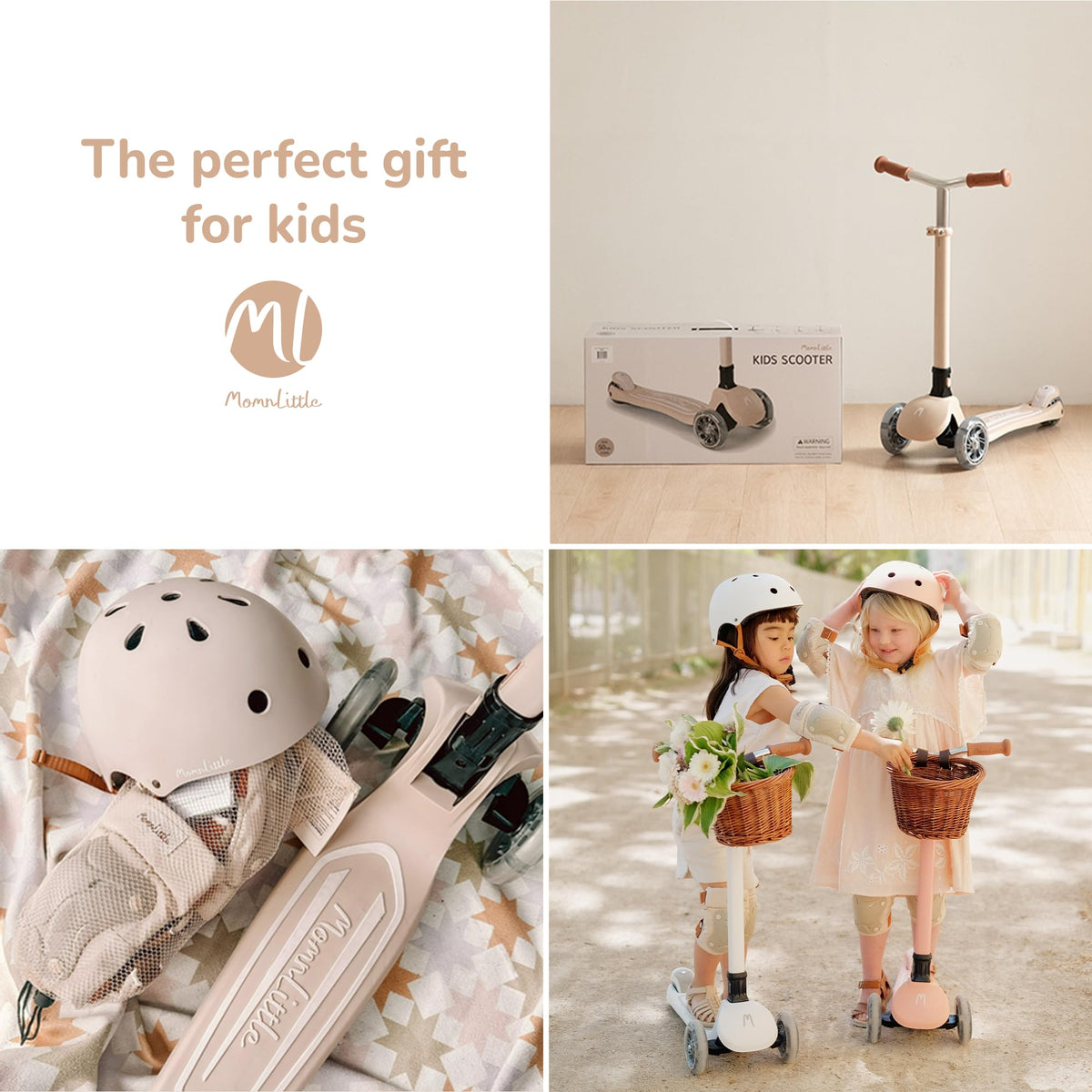 3-Wheel Foldable Kids Scooter with LED Light-Up Wheels E964249