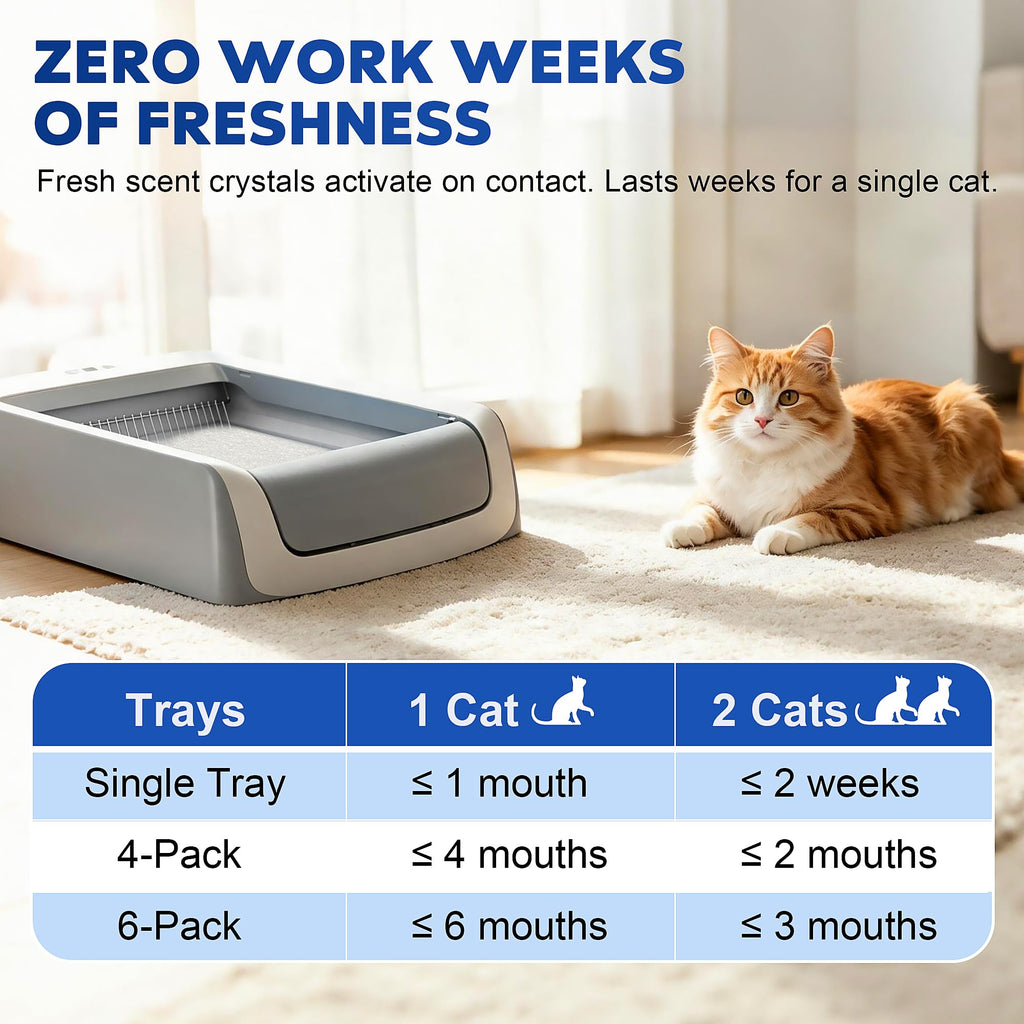 Crystal Cat Litter Tray Refill White 6-Pack V942451