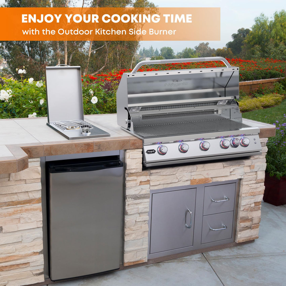 Built-In Propane Gas Side Burner P84425