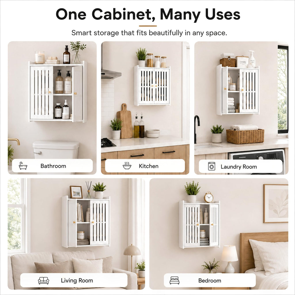3-Tier Wall Bathroom Storage Cabinet M189297