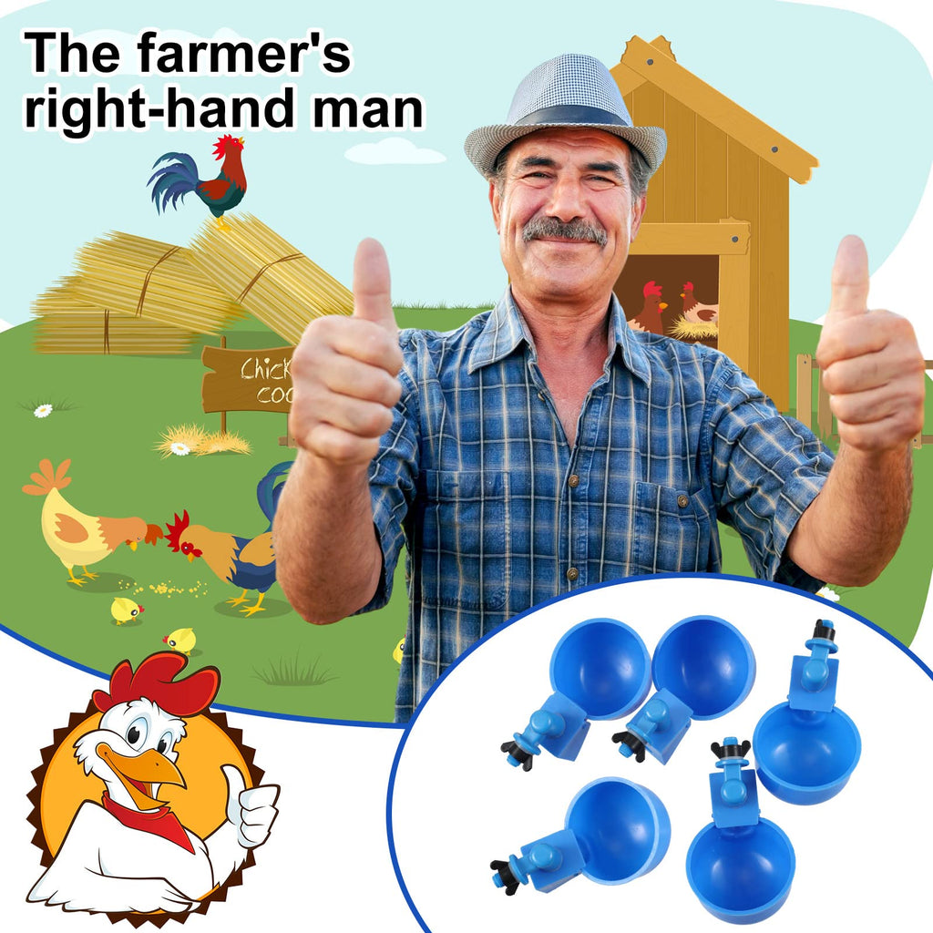 50 Pcs Chicken Waterer Cup Z8254