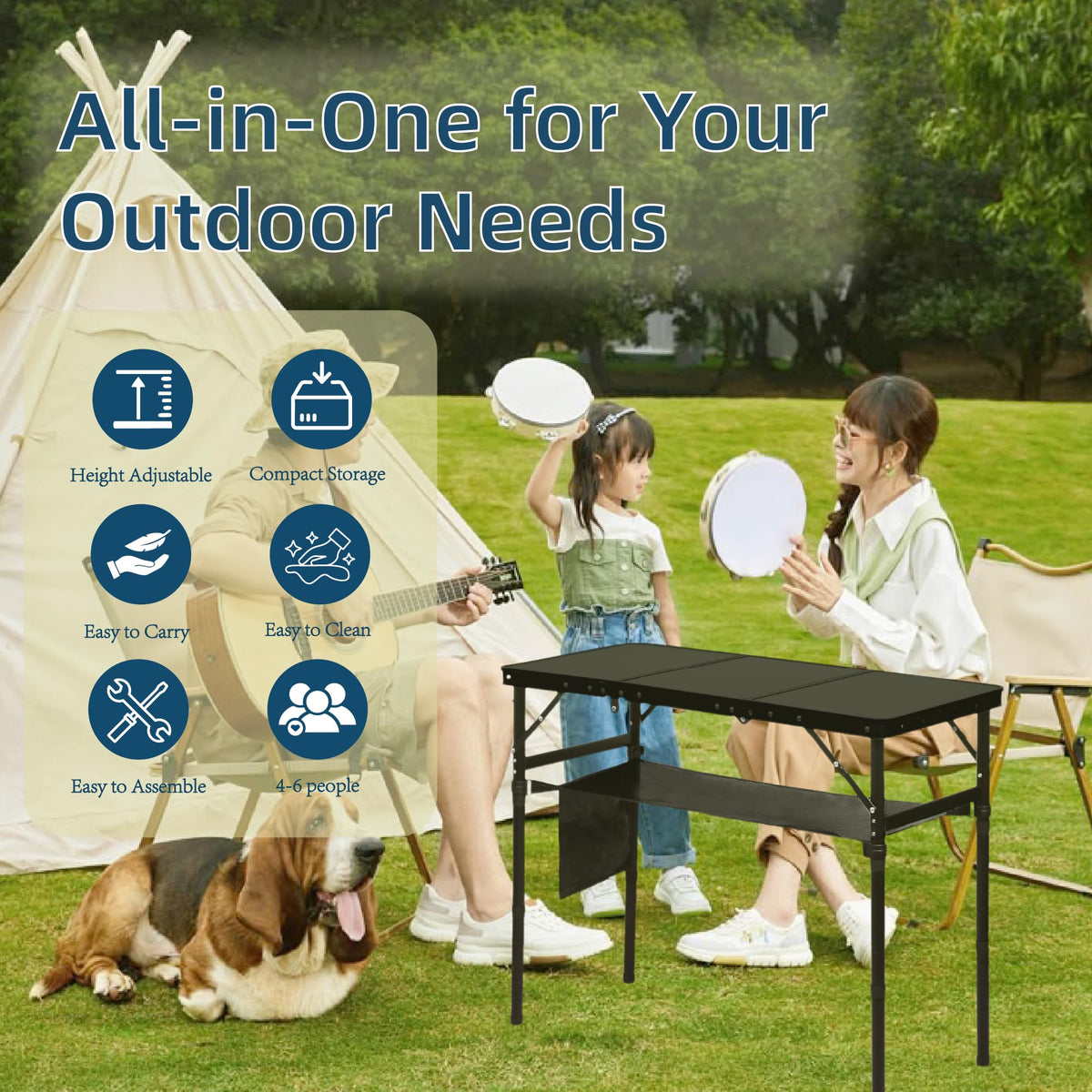 3 ft Folding Camping Table M7724
