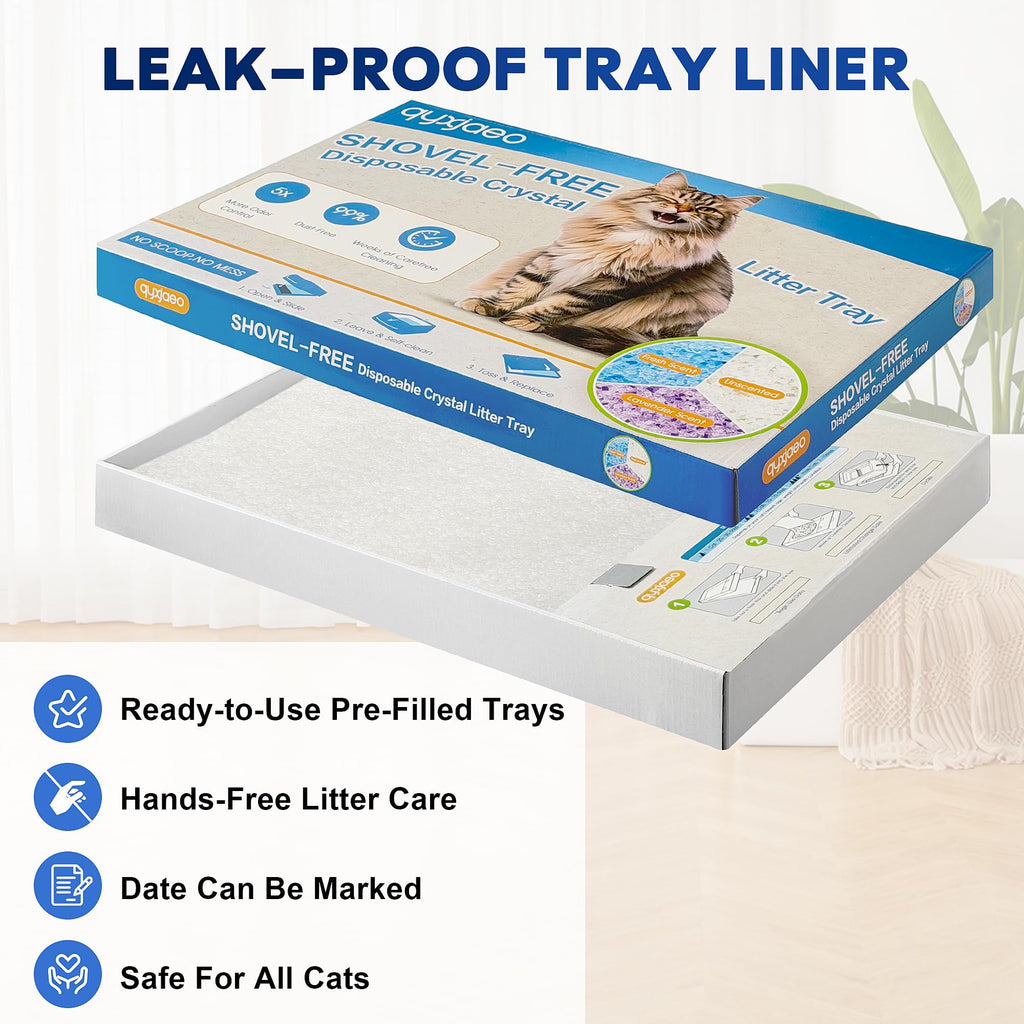 Crystal Cat Litter Tray Refill White 6-Pack V942451
