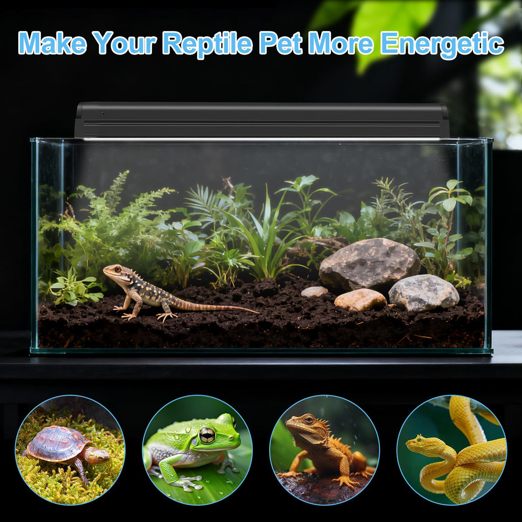 8W 10.0 UVB Reptile Light Fixture Combo Kit 12inch N8820