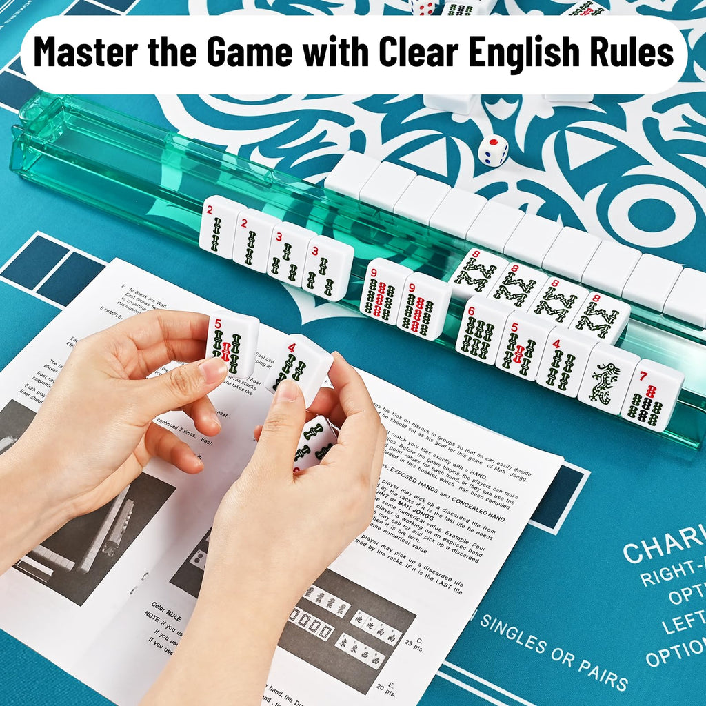 American Mahjong Tile Set 166 White Tiles A39285
