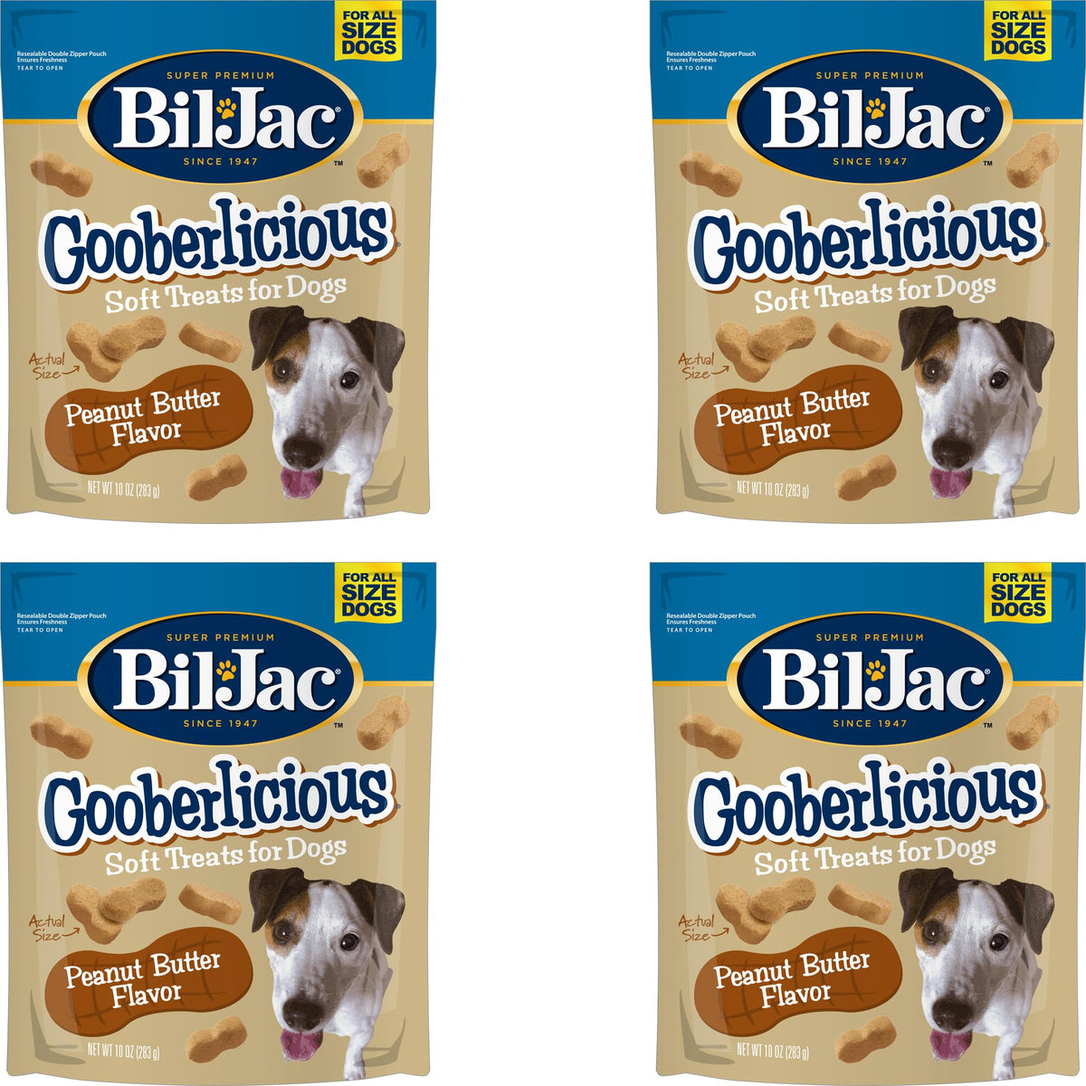 Peanut Butter Flavor Dog Treats 10oz 4-Pack G8864