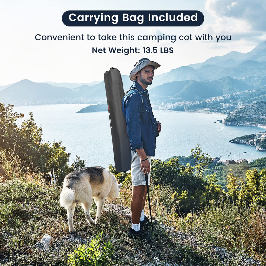 Folding Camping Cot with Carrying Bag J1806