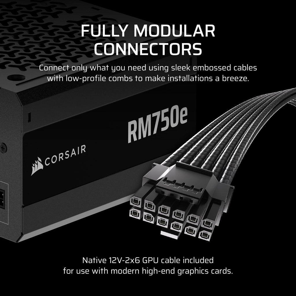 750W ATX Power Supply – Black O621