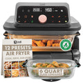 6-Quart Glass Air Fryer with Touch Screen & Drawer U2525