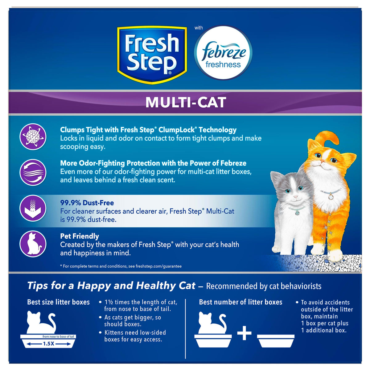 Clumping Cat Litter Multi-Cat Odor Control 14 lbs Pack of 2 Y83042