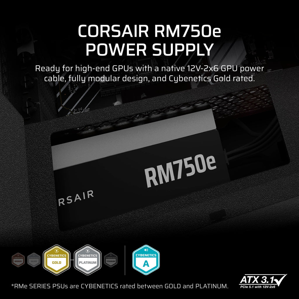 750W ATX Power Supply – Black O621