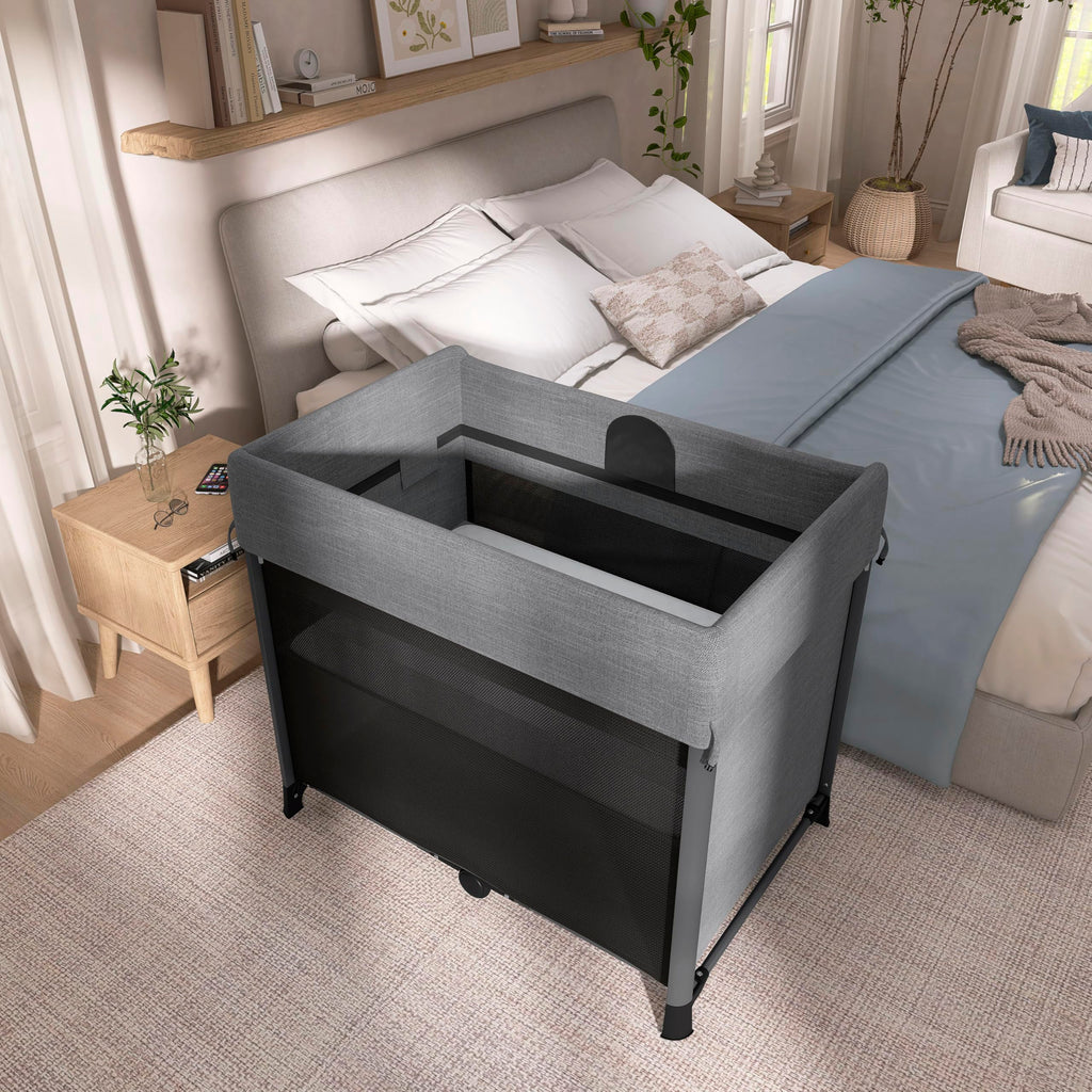 Portable Playard with Instant Fold and Bassinet, Grey M263967